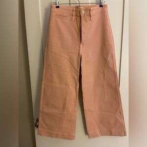 Madewell Wide Leg Pink Pants